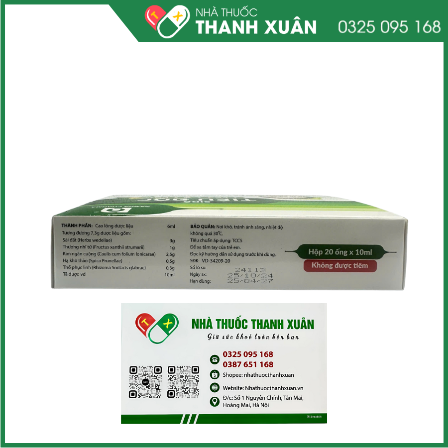 Siro Tiêu độc Nam Hà hỗ trợ giải độc, tiêu viêm